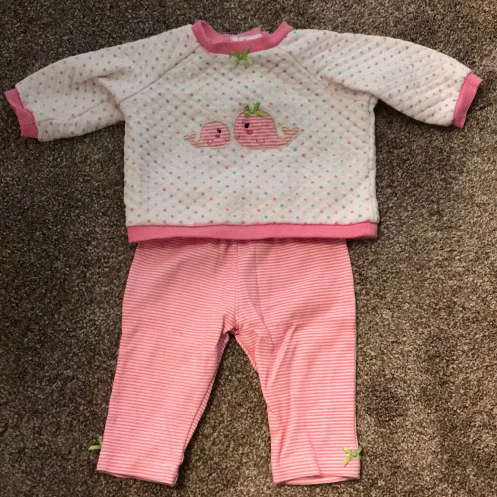 Little Me whale outfit